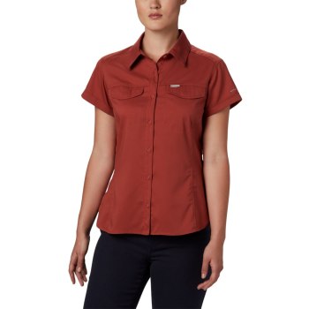 Columbia Ženske Košulje - Silver Ridge Lite Short Sleeve Crvene | ROLS-40193